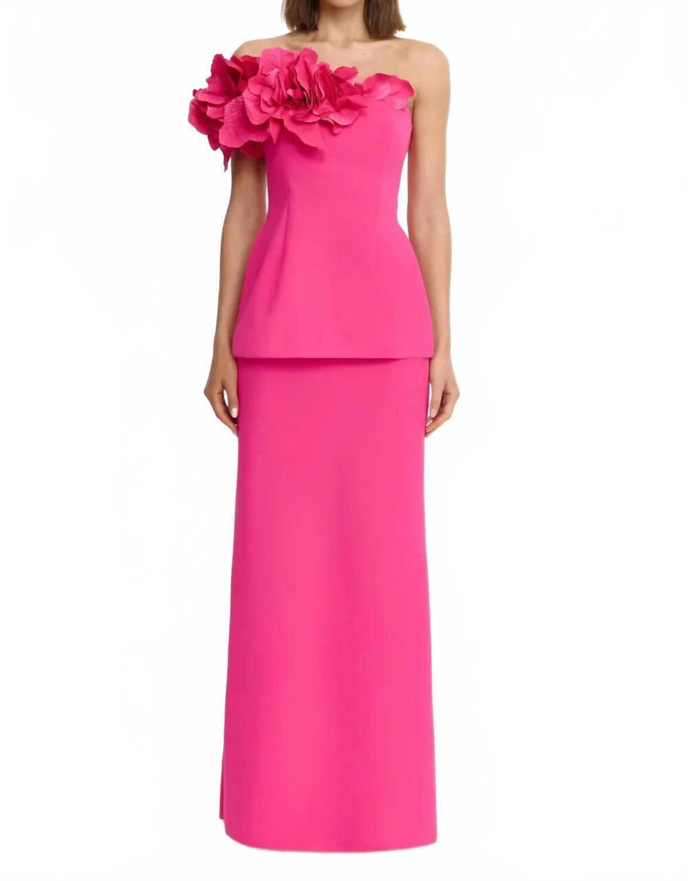 NEW ACLER frant top and garlands skirt set in fuschia